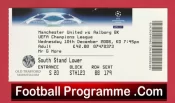 Manchester United v Aalborg 2008 – Football Ticket