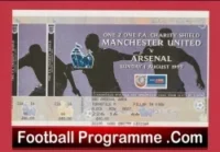Manchester United v Arsenal 1999 – Charity Shield Match Ticket Full