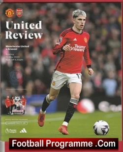 Manchester United v Arsenal 2024 - Man Utd - football programme