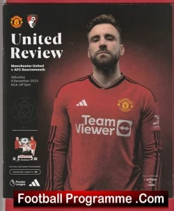 Manchester United v Bournemouth 2023 - Man Utd - football programme