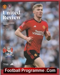 Manchester United v Burnley 2024 - Man Utd - football programme