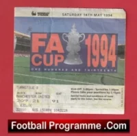 Manchester United v Chelsea 1994 – FA Cup Final Match Ticket