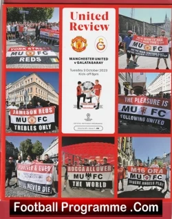 Manchester United v Galatasaray 2023 - Man Utd - football programme