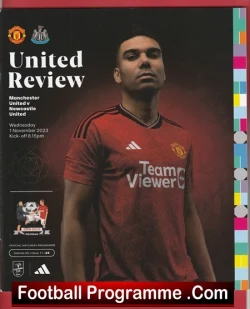 Manchester United v Newcastle United 2023 - Man Utd - football programme