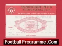 Manchester United v QPR 1992 – Football Ticket