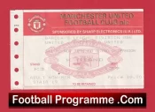Manchester United v Sheffield Utd 1991 – Football Ticket