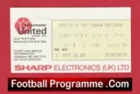 Manchester United v Tottenham 1979 – Football Match Ticket