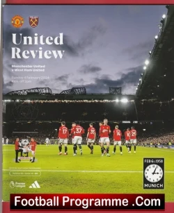 Manchester United v West Ham United 2024 - Man Utd - football programme