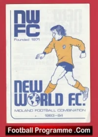 New World v Mile Oak 1983 – Football Programme
