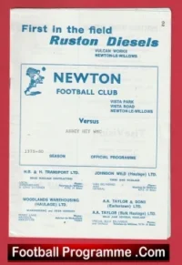 Newton v Abbey Hey WMC 1979 – at Vista Park Newton Le Willows