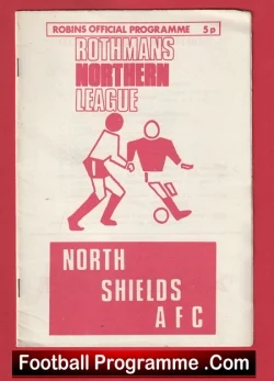 North Shields v Billingham Synthonia 1977 - football programme