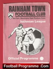 Rainham Town v Newbury Town 1984