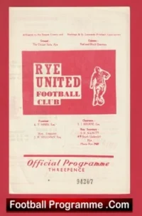 Rye United v Arundel 1968 – Sussex League