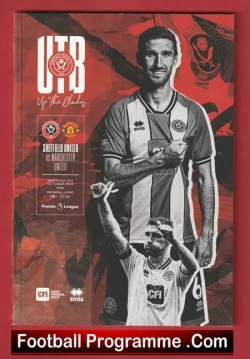 Sheffield United v Manchester United 2023 - Man Utd - football programme