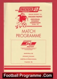 Swindon College v Northgate High Scoool 1995 – Semi Final Under 19
