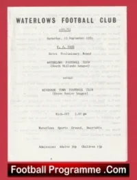 Waterlows v Wivenhoe Town 1981 – FA Vase