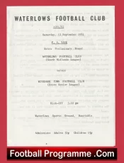 Waterlows v Wivenhoe Town 1981 – FA Vase