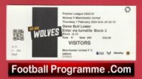 Wolves v Manchester United 2024 – Football Match Ticket
