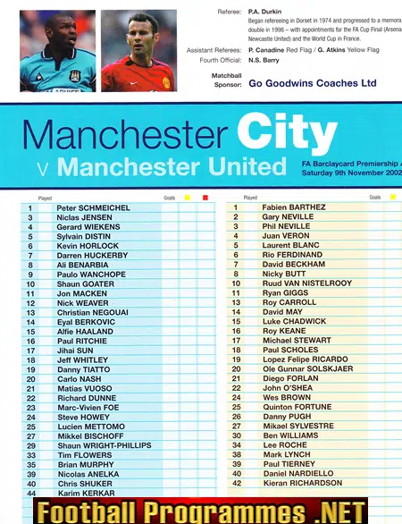 Manchester City v Manchester United 2002 - Last Derby Match - Image 3