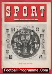 Manchester United v Blackpool 1948 – FA Cup Final Souvenir – Sport