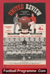 Manchester United v Burnley 1957 – Munich Season 57/58 + Token