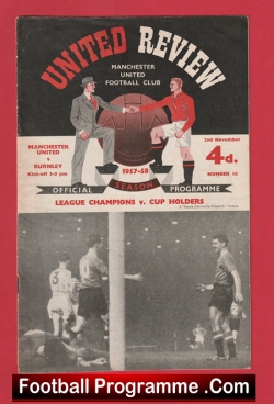  Burnley v Manchester United 2018 - Jimmy Mcilroy Tribute Match Football Programme .COM Football Programmes Memorabilia