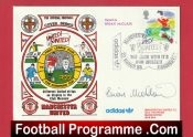 Manchester United Steve Coppell Autographed Signed FDC v St Etienne 1977