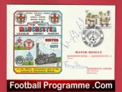 Manchester United Bryan Robson + Mickey Thomas Autographed Signed FDC 100th