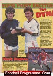 Manchester United Mark Hughes Man Utd Signed Autograph Picture