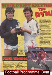 Manchester United Mark Hughes Man Utd Signed Autograph Picture