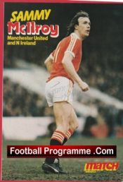 Manchester United Sammy McIlroy Autographed Signed Picture Man Utd