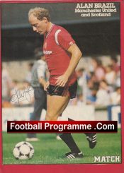 Manchester United Alan Brazil Autographed Signed Picture Man Utd