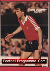 Manchester United Mike Duxbury Autographed Signed Picture Man Utd