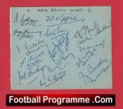 Great Britain Football Oylmpics Team 1948 – Multi Signed + Matt Busby Manager