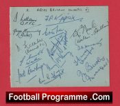 Great Britain Football Oylmpics Team 1948 – Multi Signed + Matt Busby Manager