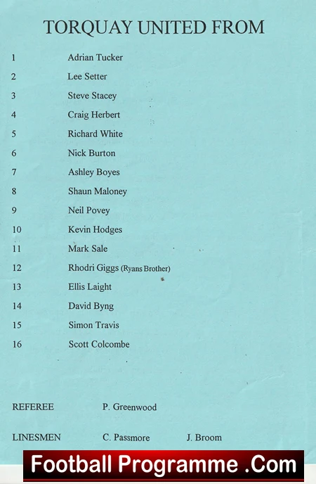 Seaton Town v Torquay United 1980s - Souvenir Programme - Image 4