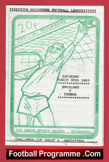 Snodland v Trebor 1985 - Maidstone League Semi Final - Image 2