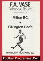 Milton v Pilkington Rec 1981 – FA Vase