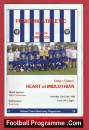 Penicuik Athletic v Heart Of Midlothian 2005 – Hearts Scotland