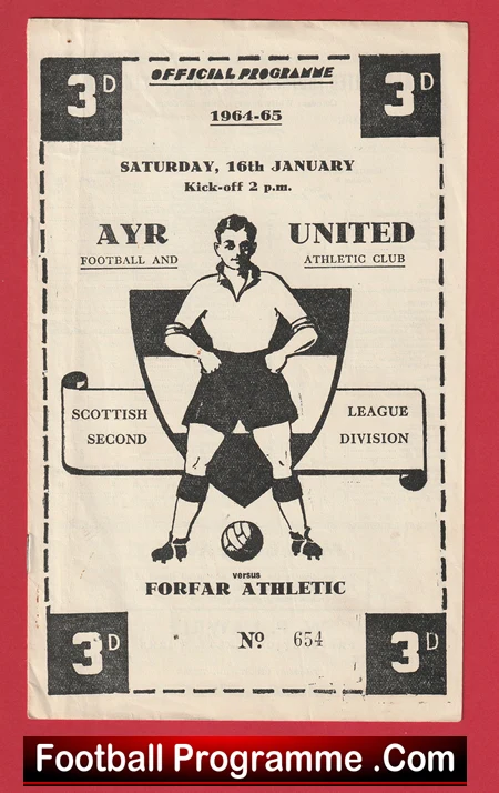 Ayr United v Forfar Athletic 1965 - 1960s - Image 2