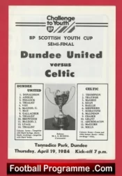 Dundee United v Glasgow Celtic 1984 – Scottish Youth Cup Semi Final