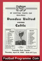 Dundee United v Glasgow Celtic 1984 – Scottish Youth Cup Semi Final