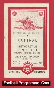 Arsenal v Newcastle United 1948 – 1940’s