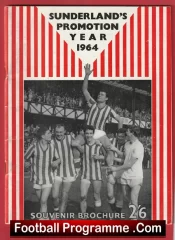 Sunderland Football Club 1964 – Promotion Year Souvenir Brochure
