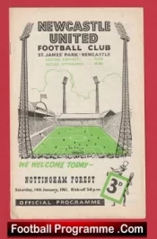 Newcastle United v Nottingham Forest 1961