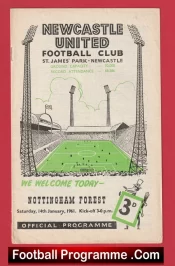 Newcastle United v Nottingham Forest 1961