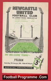 Newcastle United v Fulham 1961