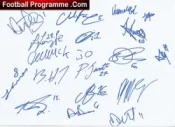 Queens Park Football Club Multi Signed Full Squad Sheet 2023 – Scotland