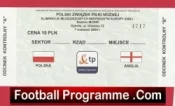 Poland v England 2004 – Football Ticket