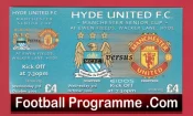 Manchester City v Manchester United 2001 – Senior Cup Ticket